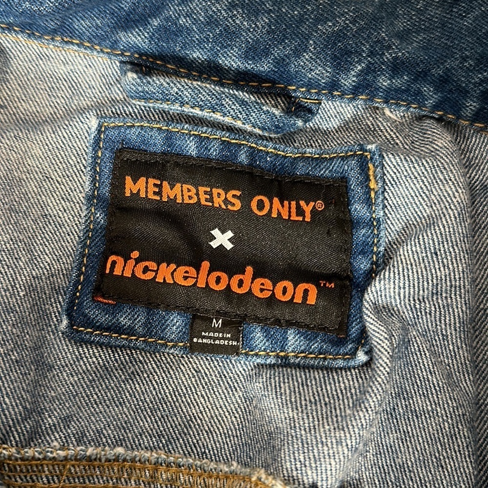 MEMBERS ONLY SpongeBob SquarePants button up denim jacket BNWOT - Picture 11 of 11